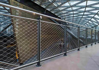2mm 7x7 Stainless Steel Rope Mesh Netting Untuk Railing Walkway yang Ditinggikan
