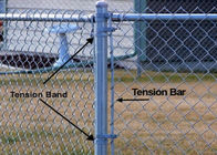 2-1 / 2 &quot;Chain Link Fence Fittings Band Ketegangan Baja Galvanis Ke Bar Ketegangan