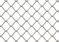 9 Guage Wire 2 &amp; quot; Pembukaan Steel Chain Link Mesh Fencing Wire Fabric Untuk Perumahan