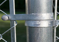 Galvanized Steel Chain Link Pagar Ketegangan Band Komersial Kelas Beberapa Ukuran