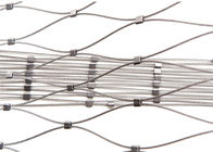 Stainless Steel Wire Mesh Tali Tahan Lama, 1.2mm Sampai 3.2mm X Cenderung Kabel Mesh