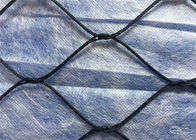 Pagar Wire Mesh Dekoratif Lentur yang Lembut, Tali Tenun PVC / Nylon