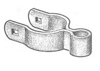 Galvanis Chain Link Pagar Bagian Rangka Baja Engsel Untuk Tabung Warna OEM