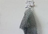 8''X6 '' Chain Mail Pot Scrubber Cleaners Bahan SS316