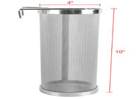 300 Micron 10x25.5cm Stainless Steel Strainer Basket Untuk Brew Ketel