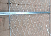 70x120mm Fleksibel Dekoratif Stainless Steel Wire Rope Mesh Untuk Mendaki Tanaman Hijau
