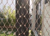Tenunan 3mm Stainless Steel Wire Rope Mesh Untuk Pagar Hewan Kebun Binatang