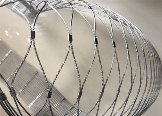 Tahan Lama Fleksibel Stainless Steel Wire Mesh Tali Jaring Tahan Cuaca