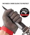 Sarung Tangan Safety Anti Potong Stainless Steel Wire Metal Mesh Cut Resistant Bernapas