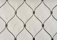 Animal Woven Stainless Steel Wire Rope Mesh Jaringan Burung Kecil Aviary Ferrule Cable Net