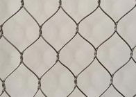Animal Woven Stainless Steel Wire Rope Mesh Jaringan Burung Kecil Aviary Ferrule Cable Net