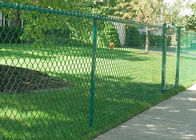 Taman Bermain Olahraga Diamond Wire Mesh Chain Link Fence 60x60mm Hole