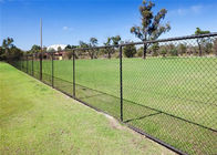 2 &quot;X2&quot; Diamond Mesh PVC Chain Link Fence Fabric Untuk Olahraga Lapangan Sepak Bola Taman Bermain