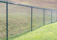 Lapangan Olahraga / Lapangan Tenis 75x75mm Chain Link Mesh Fence 9 Gauge