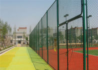 6m Lapangan Olahraga Sepak Bola Standar Pvc Coated Gi Chain Link Fencing