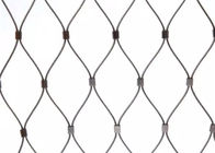316 Stainless Steel Wire Rope Mesh, Berlian Bentuk Ferrule Rope Mesh