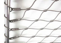 Rhombus Flexible Cable Mesh Netting X Cenderung 60 Derajat untuk Balustrade Infill