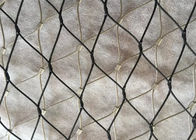 Hitam Oxide Coated Stainless Steel Wire Mesh Tali Kelambu untuk Fasad Cladding