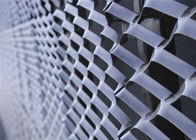 Dekoratif Tenun Diperluas Aluminium Mesh Ringan Fasad Cladding