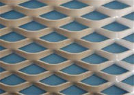 Aluminium Fasad Arsitektur Cladding Dekoratif Expanded Woven Wire Mesh Untuk Dinding