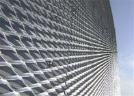 Jaring Tenun Berwarna-warni Dekoratif Aluminium Mesh Untuk Hiasan Dinding Luar