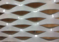 Aluminium Fasad Arsitektur Cladding Dekoratif Expanded Woven Wire Mesh Untuk Dinding
