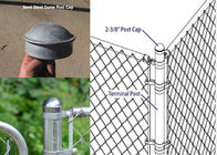 2-3 / 8 &quot;Chain Link Fence Accessories Putaran Cap Untuk Gerbang Post Pojok Posting