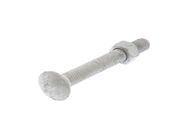Chain Link 5/16 &quot;x 1 1/4&quot; Carriage Bolt And Nut (Baja Galvanis)