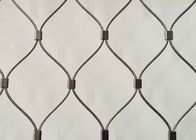3 Mm Ferruled Stainless Steel Wire Rope Mesh Fall Protection Nets 100 * 100mm