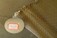 Aluminium Chain Link 1.2mm Metal Mesh Drapery Untuk Pembatas Ruang