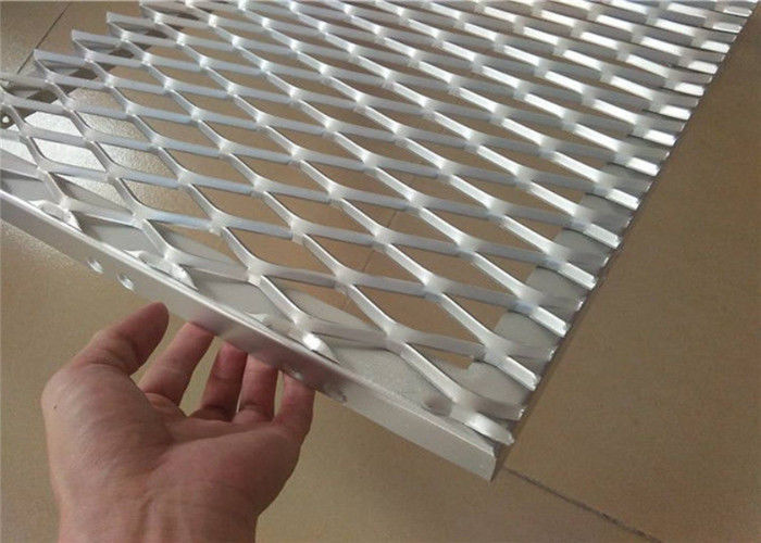 Dekoratif Tenun Diperluas Aluminium Mesh Ringan Fasad Cladding