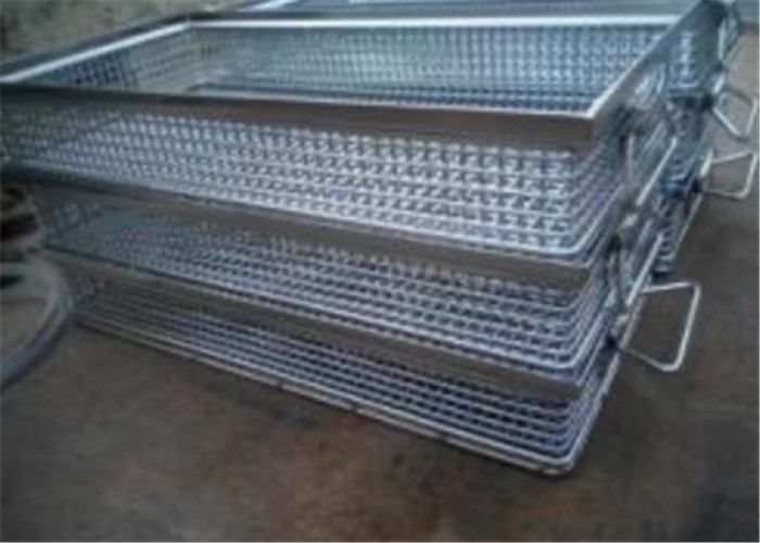 Keranjang Mesh Stainless Steel persegi panjang yang disterilkan ...